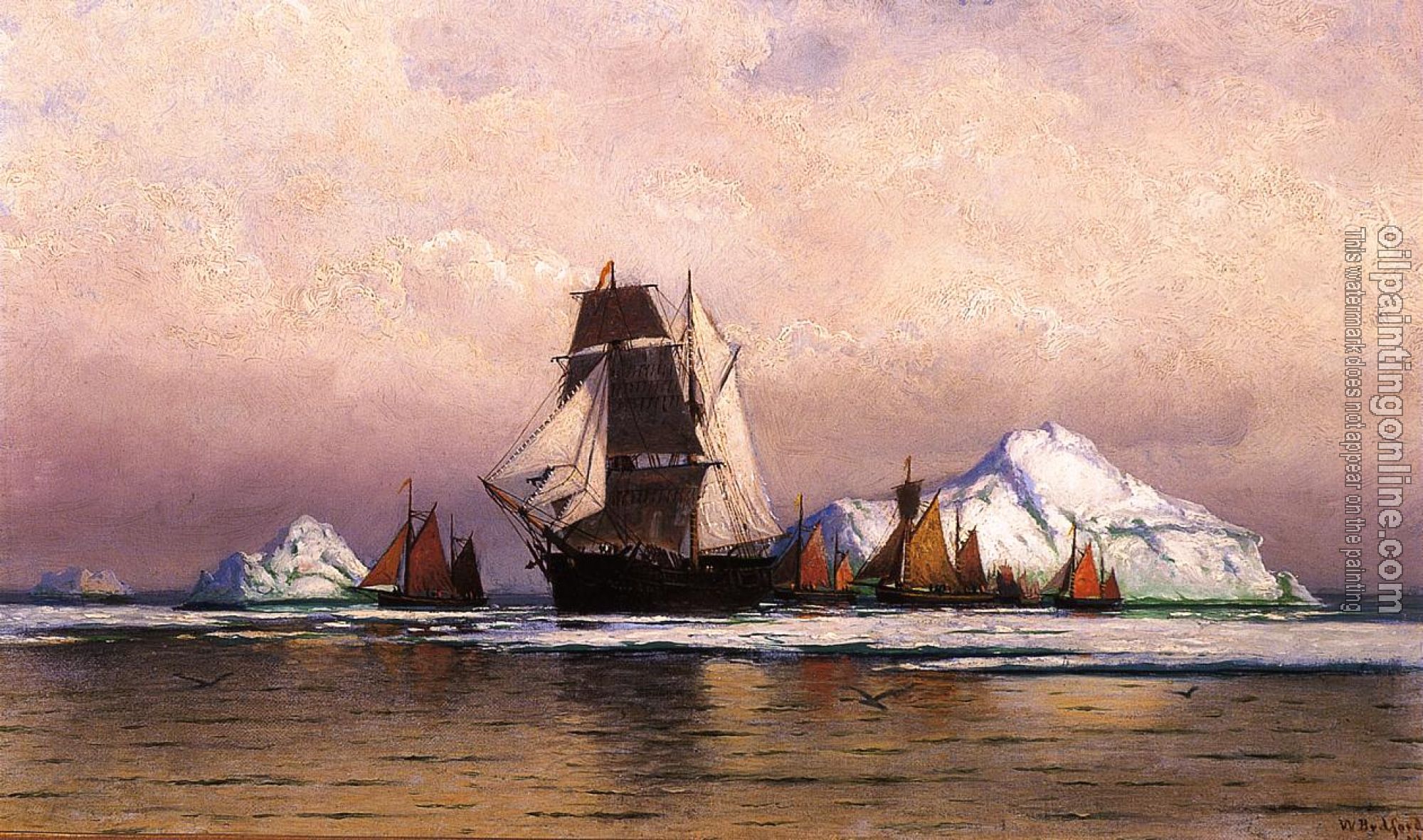 William Bradford - Fishing Fleet off Labrador